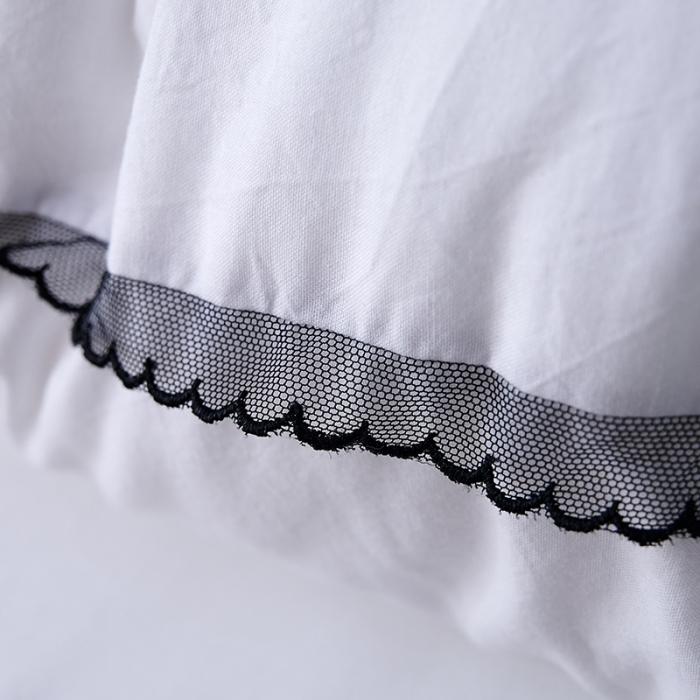 91家纺网 家纺一手货源 找家纺 （总）赛格时代家居   枕芯 简约绣花羽丝绒枕蕾丝边