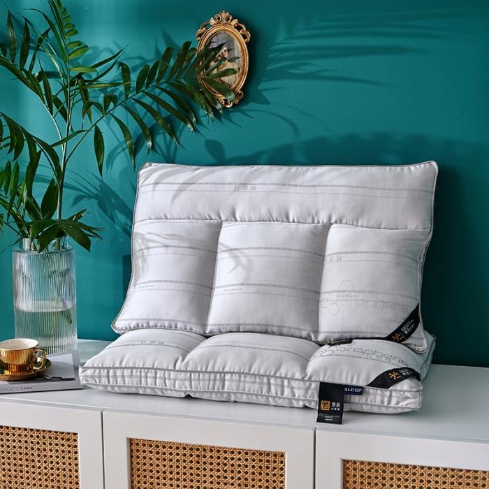 91家纺网 家纺一手货源 找家纺 （总）赛格时代家居   枕芯 石墨烯区位定型羽丝绒枕