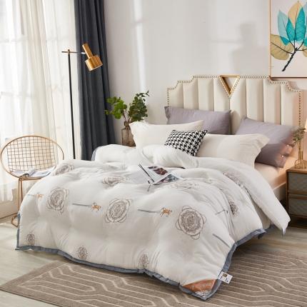 91家纺网 家纺一手货源 找家纺 （总）啊雅家居 2025新款富贵绒大豆纤维羽丝绒被冬被