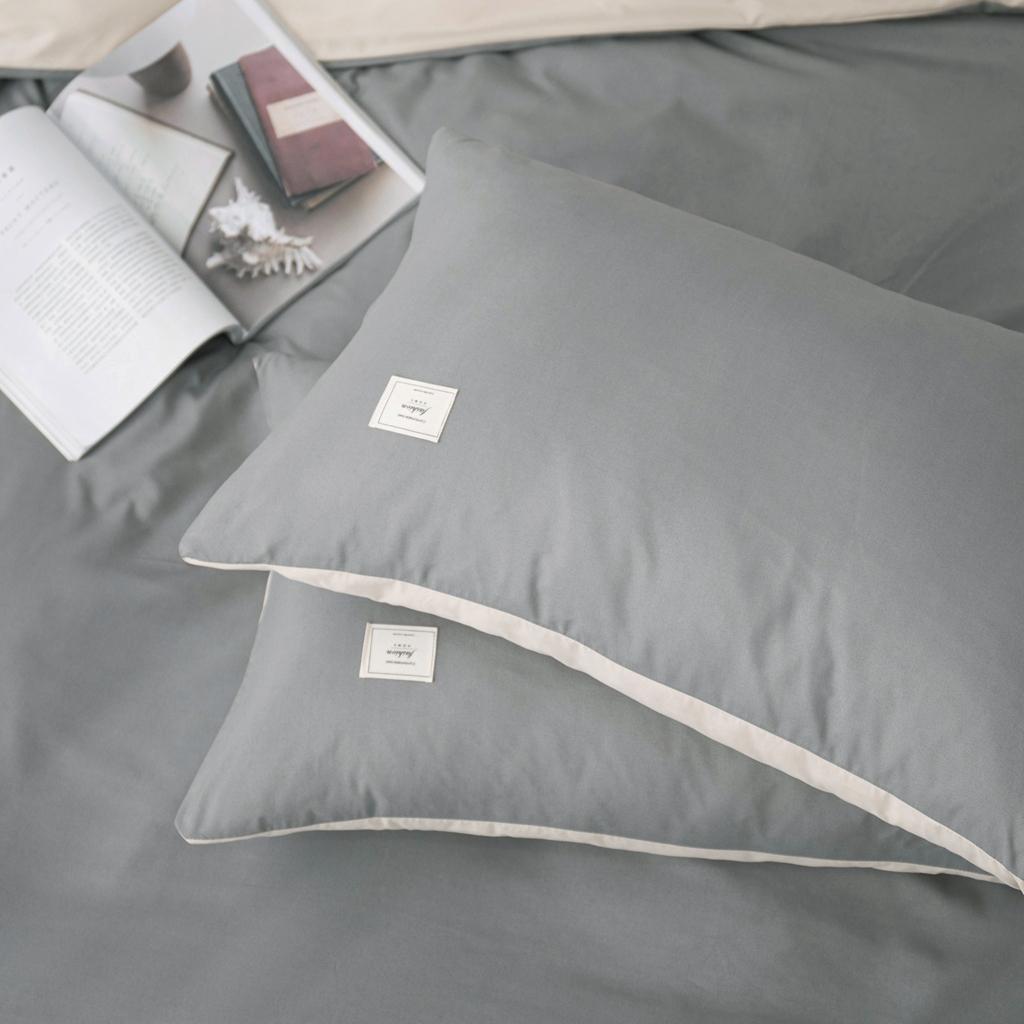 91家纺网 家纺一手货源 找家纺 优宜家 2023新款磨毛双拼四件套 银灰+浅卡