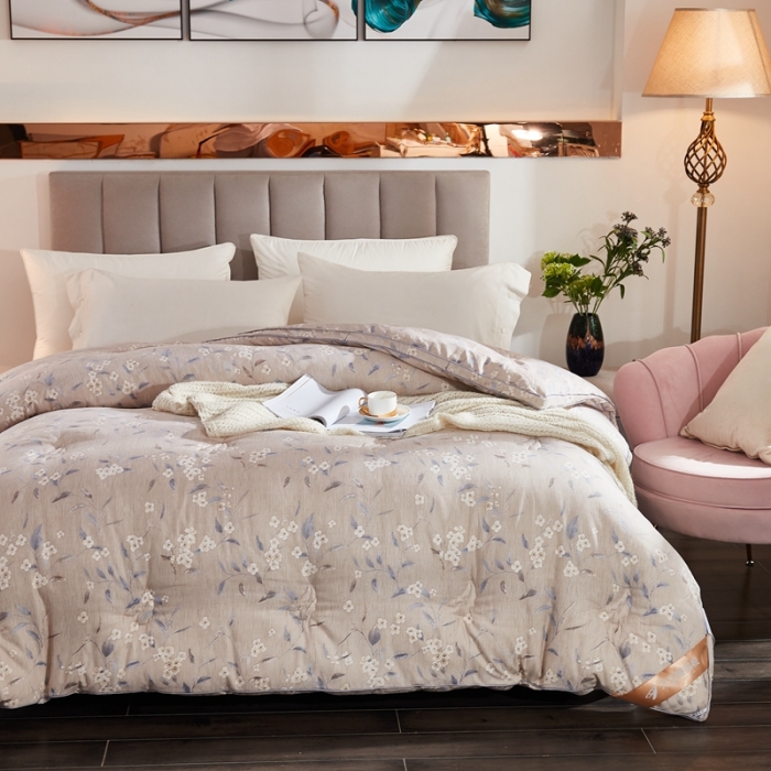 91家纺网 家纺一手货源 找家纺 （总）啊雅家居 2025新款富贵绒大豆纤维羽丝绒被冬被