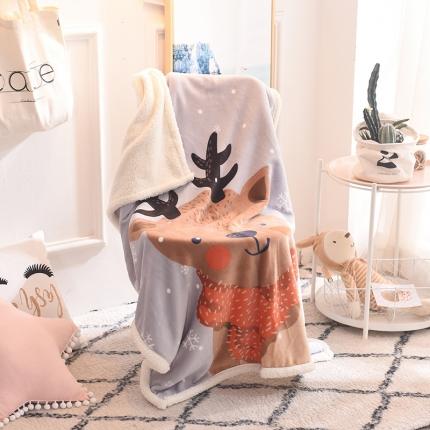 91家纺网 家纺一手货源 找家纺 （总）茗婷家纺 2025款羊羔绒双层加厚保暖儿童毛毯云毯供外贸跨境亚马逊TRMU