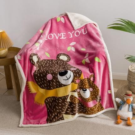 91家纺网 家纺一手货源 找家纺 （总）茗婷家纺 2025款羊羔绒双层加厚保暖儿童毛毯云毯供外贸跨境亚马逊TRMU