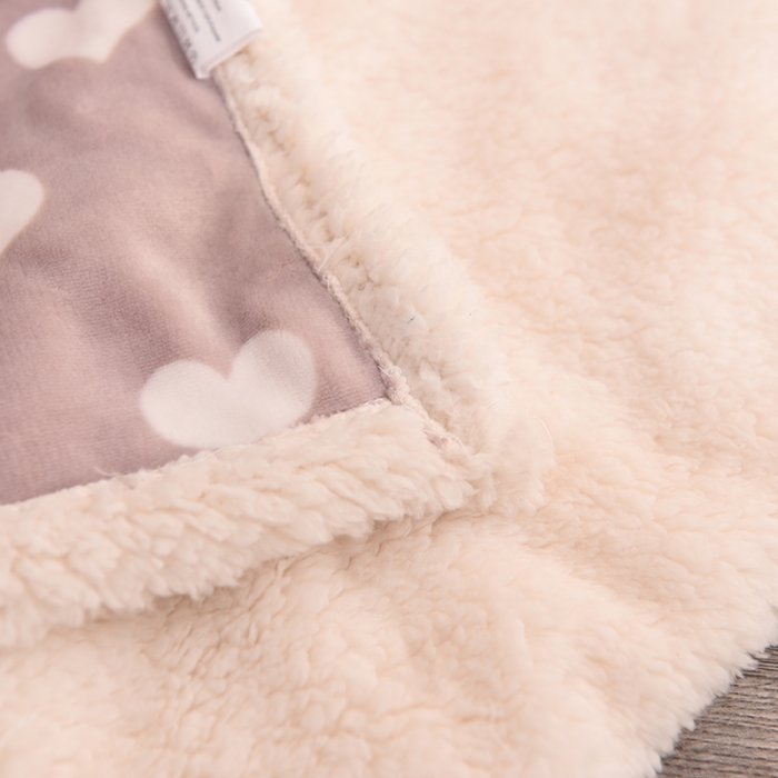 91家纺网 家纺一手货源 找家纺 茗婷家纺 2025款羊羔绒双层加厚保暖儿童毛毯云毯供外贸跨境亚马逊TRMU 爱心猫头鹰