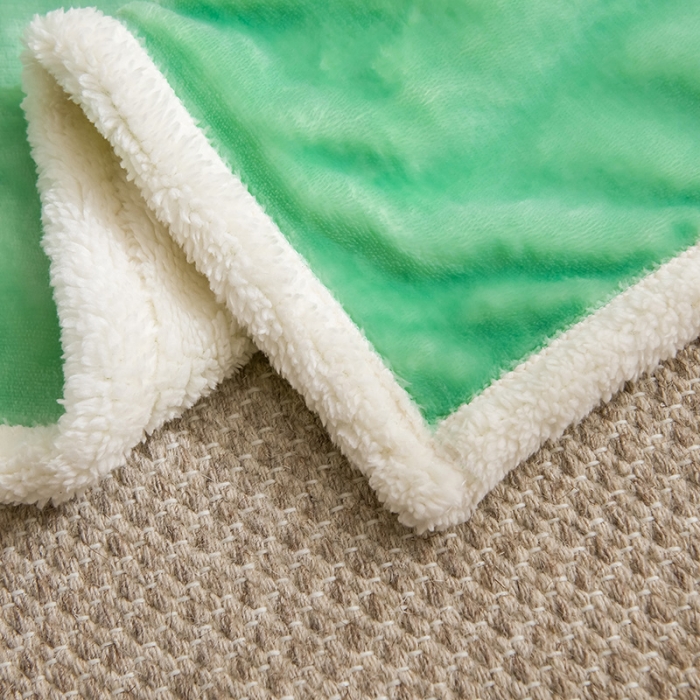 91家纺网 家纺一手货源 找家纺 茗婷家纺 2025款羊羔绒双层加厚保暖儿童毛毯云毯供外贸跨境亚马逊TRMU 波点比特