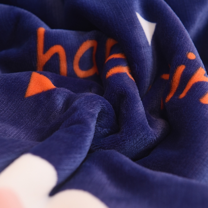 91家纺网 家纺一手货源 找家纺 茗婷家纺 2025款羊羔绒双层加厚保暖儿童毛毯云毯供外贸跨境亚马逊TRMU 可爱小白熊