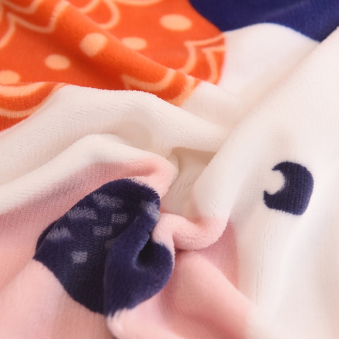 91家纺网 家纺一手货源 找家纺 茗婷家纺 2025新款双层定位童毯 可爱小白熊