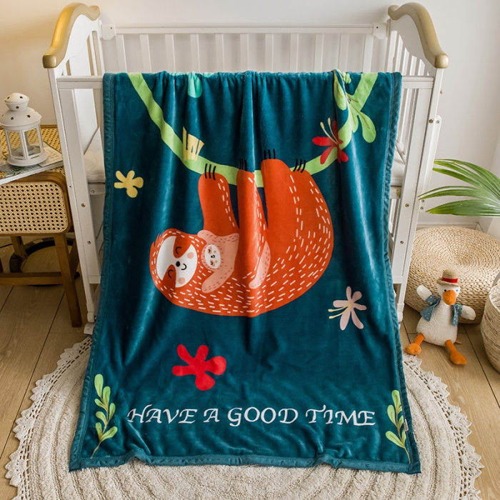 91家纺网 家纺一手货源 找家纺 茗婷家纺 2025新款双层定位童毯 熊宝贝