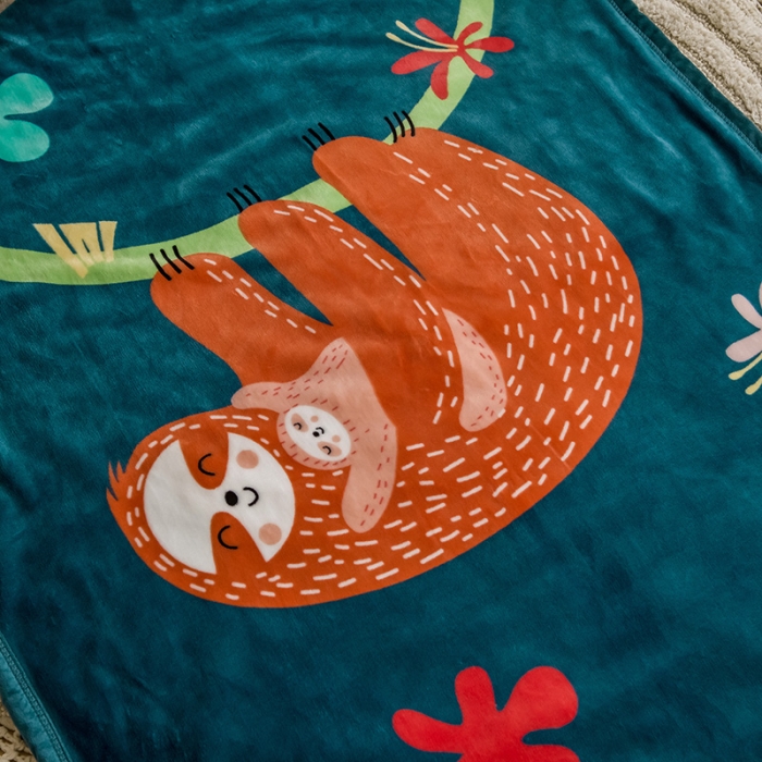 91家纺网 家纺一手货源 找家纺 茗婷家纺 2025新款双层定位童毯 熊宝贝