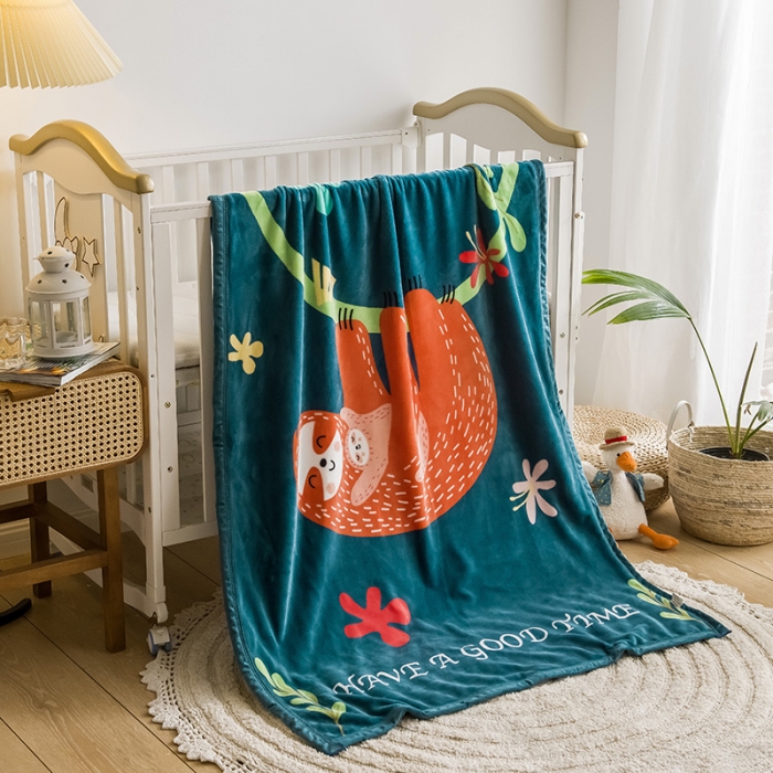 91家纺网 家纺一手货源 找家纺 茗婷家纺 2025新款双层定位童毯 熊宝贝