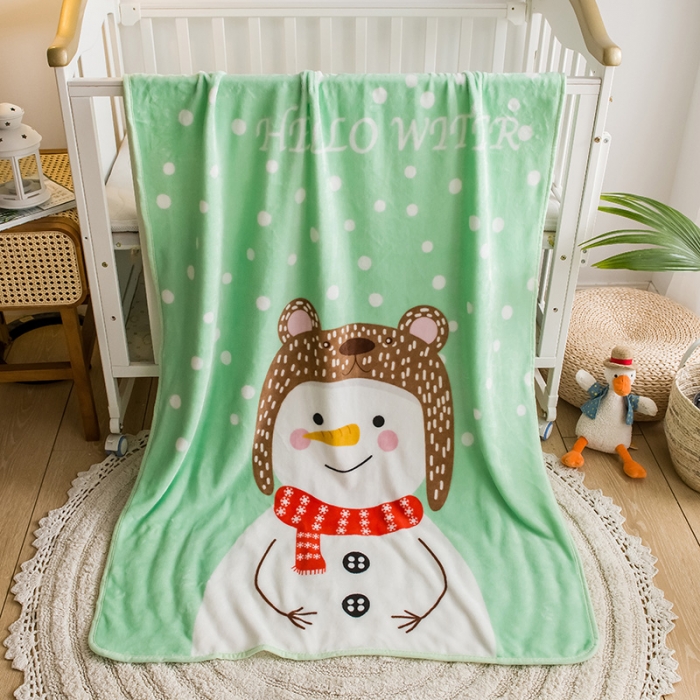 91家纺网 家纺一手货源 找家纺 茗婷家纺 2025新款单层定位童毯 波点比特