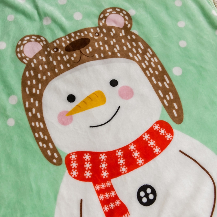 91家纺网 家纺一手货源 找家纺 茗婷家纺 2025新款单层定位童毯 波点比特