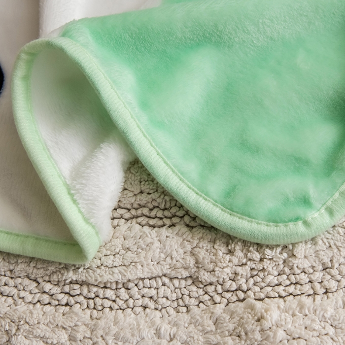 91家纺网 家纺一手货源 找家纺 茗婷家纺 2025新款单层定位童毯 波点比特