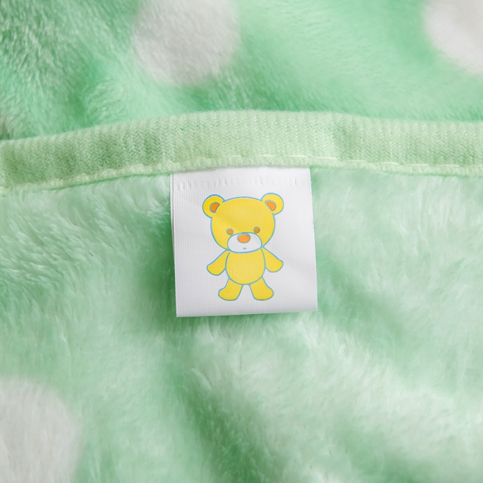 91家纺网 家纺一手货源 找家纺 茗婷家纺 2025新款单层定位童毯 波点比特