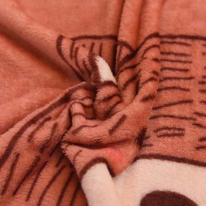 91家纺网 家纺一手货源 找家纺 茗婷家纺 2025新款单层定位童毯 云朵熊