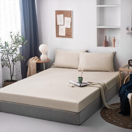 优宜家 2023新款磨毛双拼单品床笠 浅卡