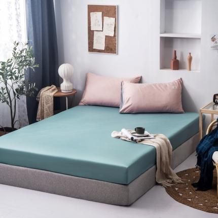 优宜家 2023新款磨毛双拼单品床笠 中蓝