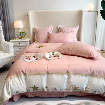 91家纺网 家纺一手货源 找家纺 （总）馨蕊家居 2021新款60s双股埃及长绒棉四件套