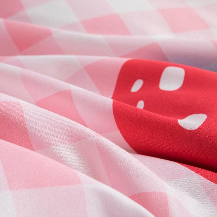 91家纺网 家纺一手货源 找家纺 米粒 2021新款芦荟棉套件 草莓格