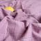 91家纺网 家纺一手货源 找家纺 尔米2022复古水洗棉混搭风MOKA格子全棉四件套 紫