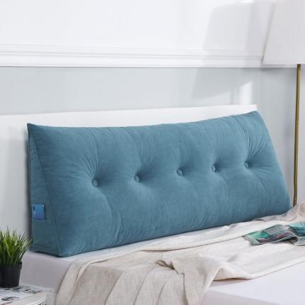 91家纺网 家纺一手货源 找家纺 厂家直销2020新款三角亲肤绒面料床头靠垫靠背床上靠枕榻榻米