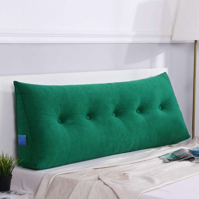 91家纺网 家纺一手货源 找家纺 厂家直销2020新款三角亲肤绒面料床头靠垫靠背床上靠枕榻榻米