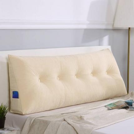 厂家直销2020新款三角亲肤绒面料床头靠垫靠背床上靠枕榻榻米