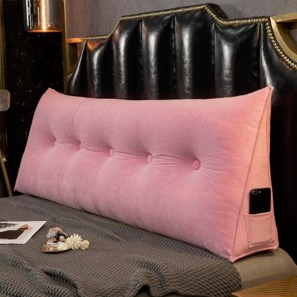 91家纺网 家纺一手货源 找家纺 厂家直销一件代发2020新款三角富贵绒珍珠棉床头靠垫1.5床