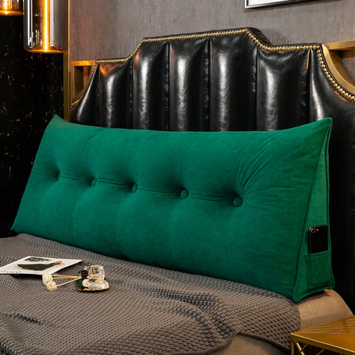 91家纺网 家纺一手货源 找家纺 厂家直销一件代发2020新款三角富贵绒珍珠棉床头靠垫1.5床