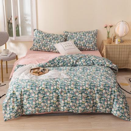 91家纺网 家纺一手货源 找家纺 珺柔 2020新花型13070全棉四件套 小兰