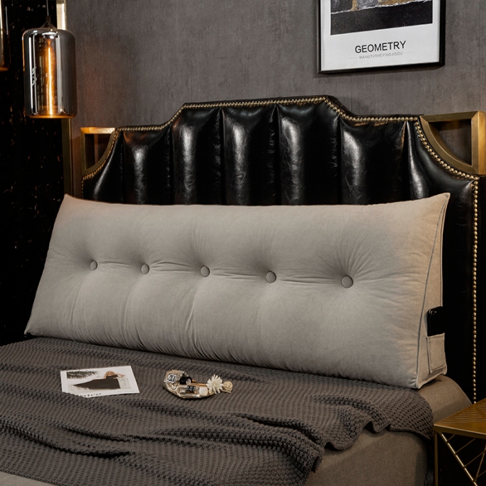 91家纺网 家纺一手货源 找家纺 厂家直销一件代发2020新款三角富贵绒珍珠棉床头靠垫1.5床