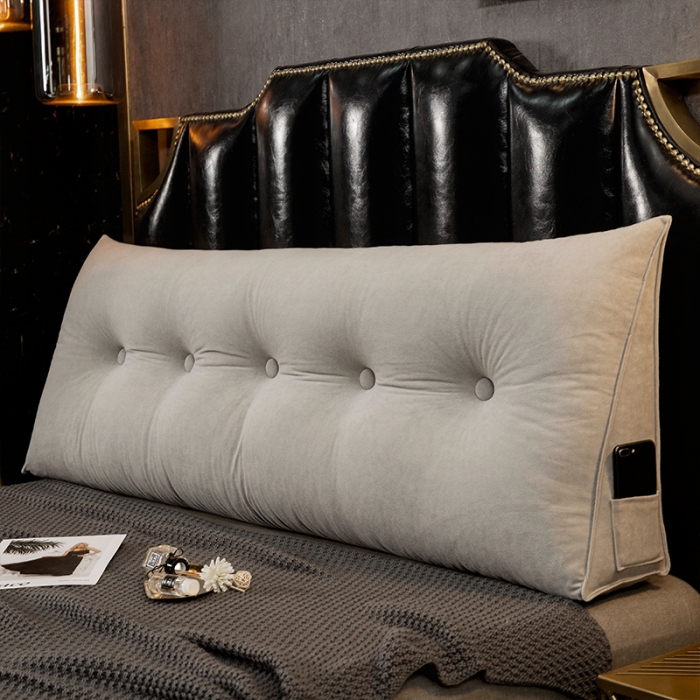 91家纺网 家纺一手货源 找家纺 厂家直销一件代发2020新款三角富贵绒珍珠棉床头靠垫1.5床