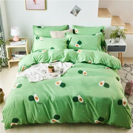 91家纺网 家纺一手货源 找家纺 （总）源莱小清新网红ins风植物羊绒加厚芦荟棉亲肤四件套