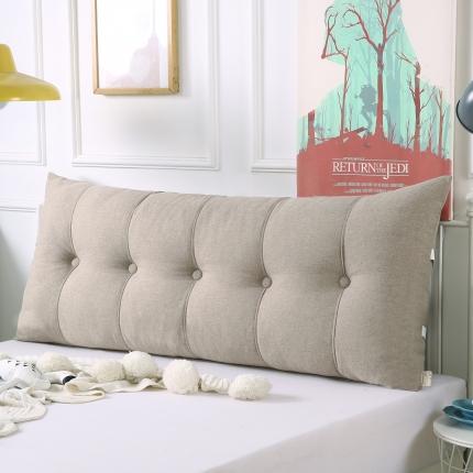 91家纺网 家纺一手货源 找家纺 厂家直销2020新款供货直角床头靠垫亚麻靠背床上靠枕大靠背