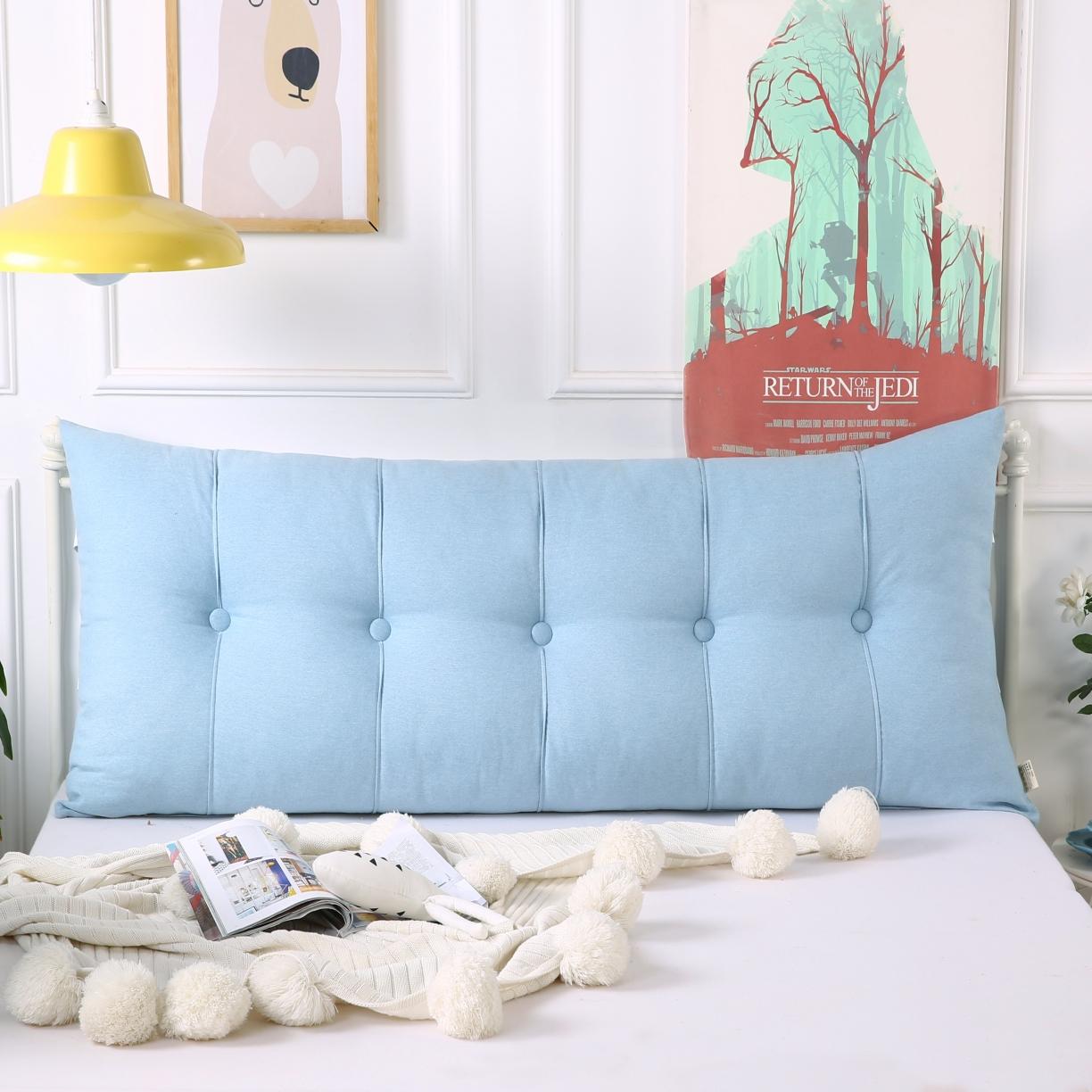 91家纺网 家纺一手货源 找家纺 厂家直销2020新款供货直角床头靠垫亚麻靠背床上靠枕大靠背