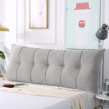 91家纺网 家纺一手货源 找家纺 厂家直销2020新款直角富贵绒床头靠垫可固定床上学生宿舍靠枕