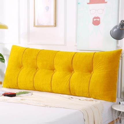 91家纺网 家纺一手货源 找家纺 厂家直销2020新款直角富贵绒床头靠垫可固定床上学生宿舍靠枕