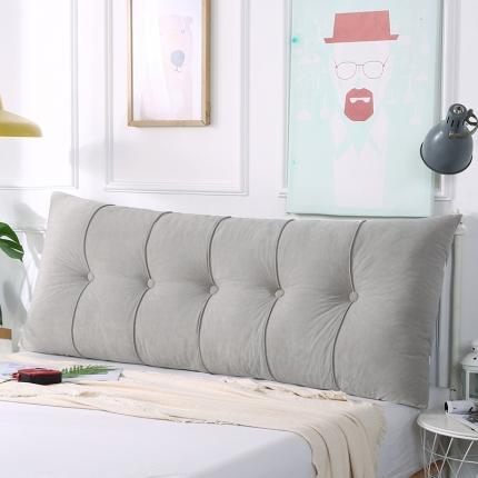 91家纺网 家纺一手货源 找家纺 厂家直销2020新款直角富贵绒床头靠垫可固定床上学生宿舍靠枕