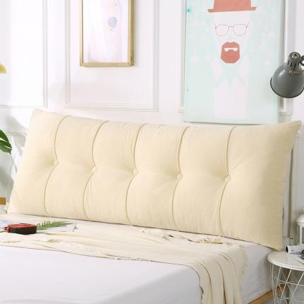 91家纺网 家纺一手货源 找家纺 厂家直销2020新款直角富贵绒床头靠垫可固定床上学生宿舍靠枕