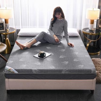 91家纺网 家纺一手货源 找家纺 欣罗兰2022新款床垫 针织款繁茂-灰