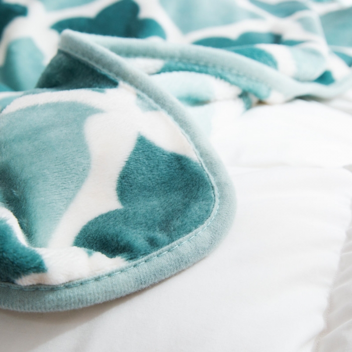 91家纺网 家纺一手货源 找家纺 （总）来菲 2025新款印花法兰绒法莱绒毛毯加厚多功能盖毯珊瑚绒毯子