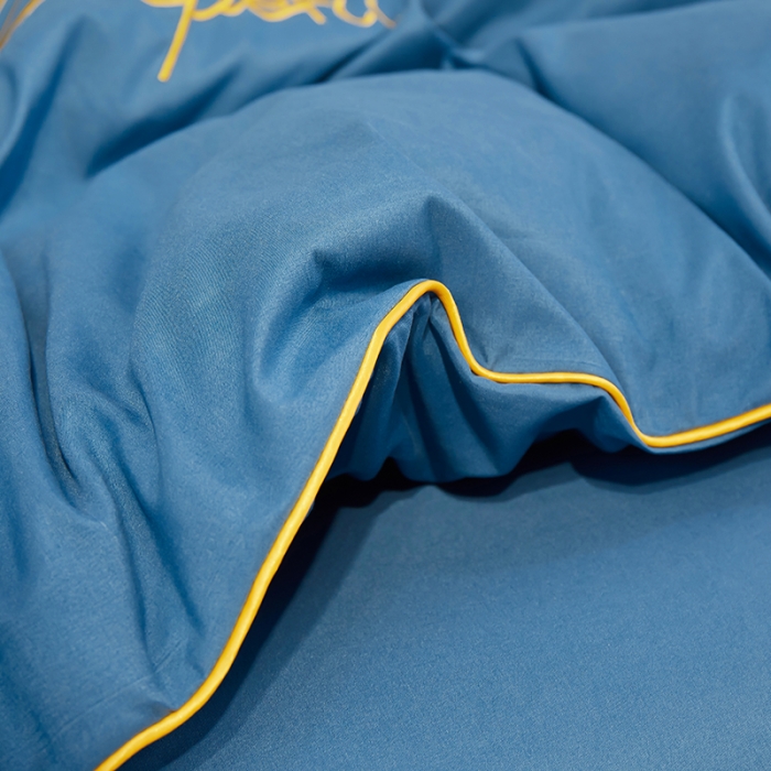 91家纺网 家纺一手货源 找家纺 曼谷 新款轻奢刺绣四件套菲洛斯系列 菲洛斯-蓝