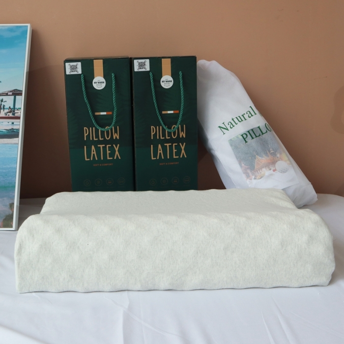 91家纺网 家纺一手货源 找家纺 伟邦枕芯 2020新款泰国进口带钢印彩棉狼牙乳胶枕