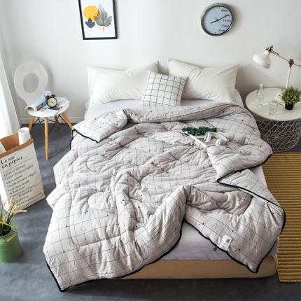 91家纺网 家纺一手货源 找家纺 （总）莱宁被业 2021新款NEW 简约斜纹水洗棉冬被