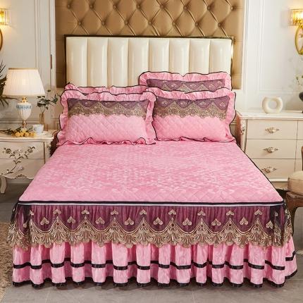 91家纺网 家纺一手货源 找家纺 （总） 网红馆  2025新款天鹅绒盛世佳人单品蕾丝床裙