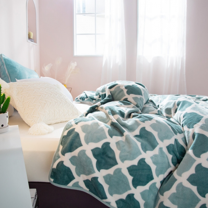 91家纺网 家纺一手货源 找家纺 （总）来菲 2025新款印花法兰绒法莱绒毛毯加厚多功能盖毯珊瑚绒毯子