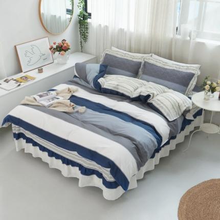 91家纺网 家纺一手货源 找家纺 （总）爱妮玖玖 2025新款夏风系列夹棉床裙四件套