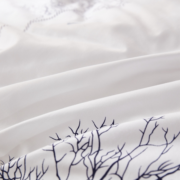 91家纺网 家纺一手货源 找家纺 啊雅家居 2025新款全棉贡缎印花羽丝绒被 发财树