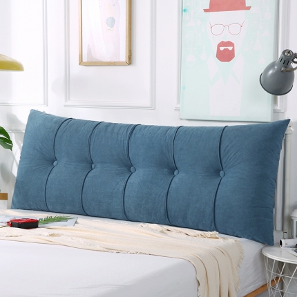 厂家直销2020新款直角富贵绒床头靠垫可固定床上学生宿舍靠枕