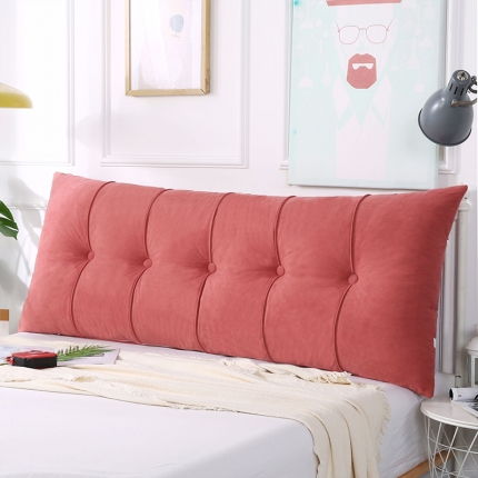 厂家直销2020新款直角富贵绒床头靠垫可固定床上学生宿舍靠枕